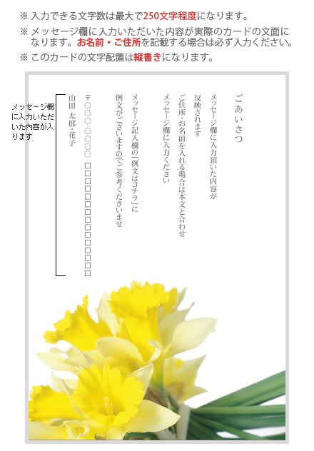 弔事用カード F1006-026