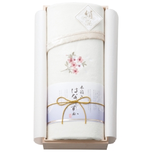 【L4送料無料】はなしずか 木箱入りシルク混綿毛布（毛羽部分）【rm235133c04】