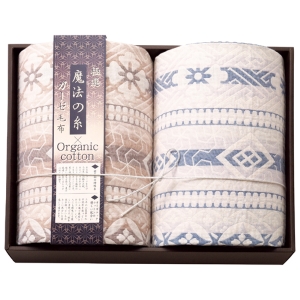 極選 魔法の糸 三重織ガーゼ毛布2枚セット【rm235141c01】