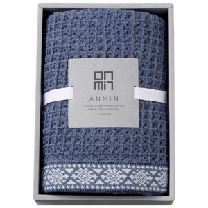 西川 ワッフルケット ネイビー【rm235136c09】