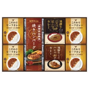 飛騨高山牧場 焼きハンバーグ&カレーセット【rm235071c05】