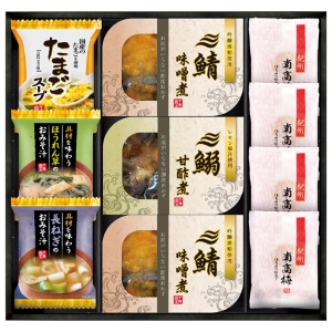 三陸産煮魚&フリーズドライ・梅干しセット【rm235175c04】