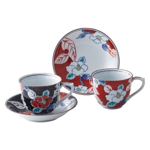 色彩山茶花 ペアコーヒー碗皿【rm266045e01】