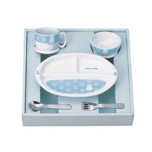 マイファーストミッフィー こども食器セット ブルー【rm23091fca035】