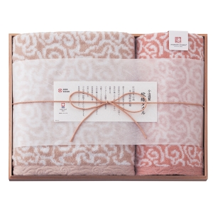 今治謹製 紋織タオル タオルセット ピンク【rm26127fcd117】
