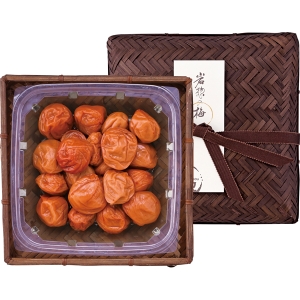 岩惣 紀州産南高梅はちみつ梅竹籠入 IMI-G300【rm26063fcd012】