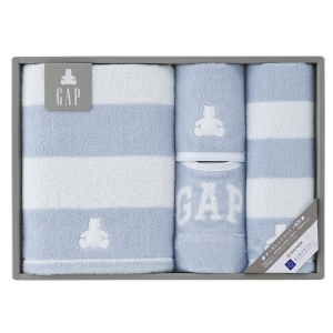 ベビー GAP ボーダーベア ブルー 54-5039350【rm26109fcd139】