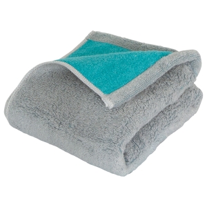 DAILY PRAIRIE リバーシブルハーフバスタオル グレー/ターコイズ COREV-HB-TQ【rm26121fcd073】