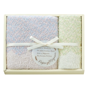Pupu Mignon タオルセット ブルー PM4315【rm26123fcd069】