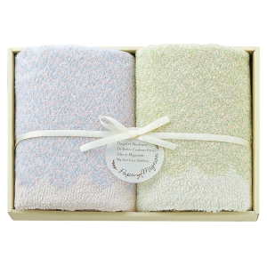 Pupu Mignon バスタオル2P ブルー PM4350【rm26123fcd185】