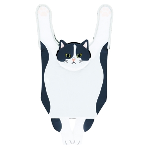 ワンダフルピース ぷらんと エコバッグ 白黒猫 0765012000【rm26137fcd044】