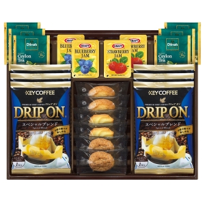 ドリップコーヒー&セイロンティーと3種類のクッキー詰合せ KDR-30【rm26c047gc049】