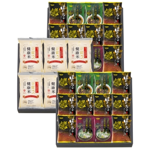 千莉菴 からだにやさしさ＋ 国産フリーズドライ ほうおうスープ 「金賞健康米」セット FD3SR-0905【rm26c082gc037】