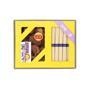 乾物家 国産椎茸と手延そうめん御詰合せ KBY-BJ3【rm26c103gc028】