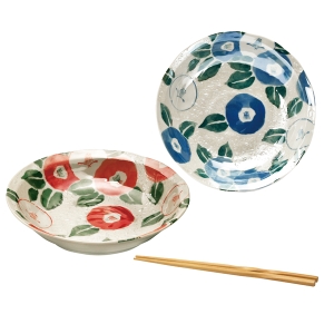 椿 大鉢ペア 箸付 TB-103【rm26c184gc053】