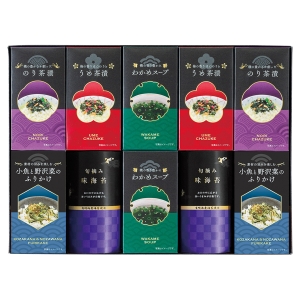 ゆかり屋本舗 味海苔・お茶漬・ふりかけ・スープセット LJD-50【rm268063c06】