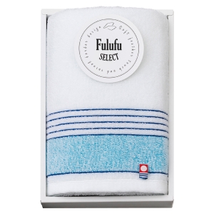 フルフセレクト フェイスタオル1枚ブルー F-90100【rm268076c04】