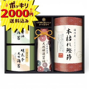 【2000円ポッキリ 送料無料】伊賀越 天然醸造蔵仕込み 和心詰合せ GNF-BJZ【rm268131c05】