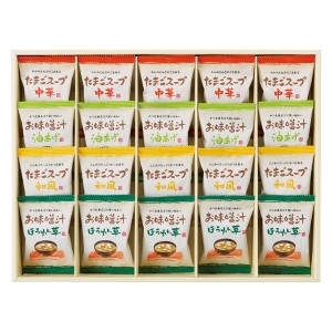 フリーズドライ お味噌汁&スープ詰合せ AT-EO【rm268164c02】